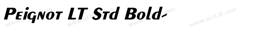 Peignot LT Std Bold字体转换